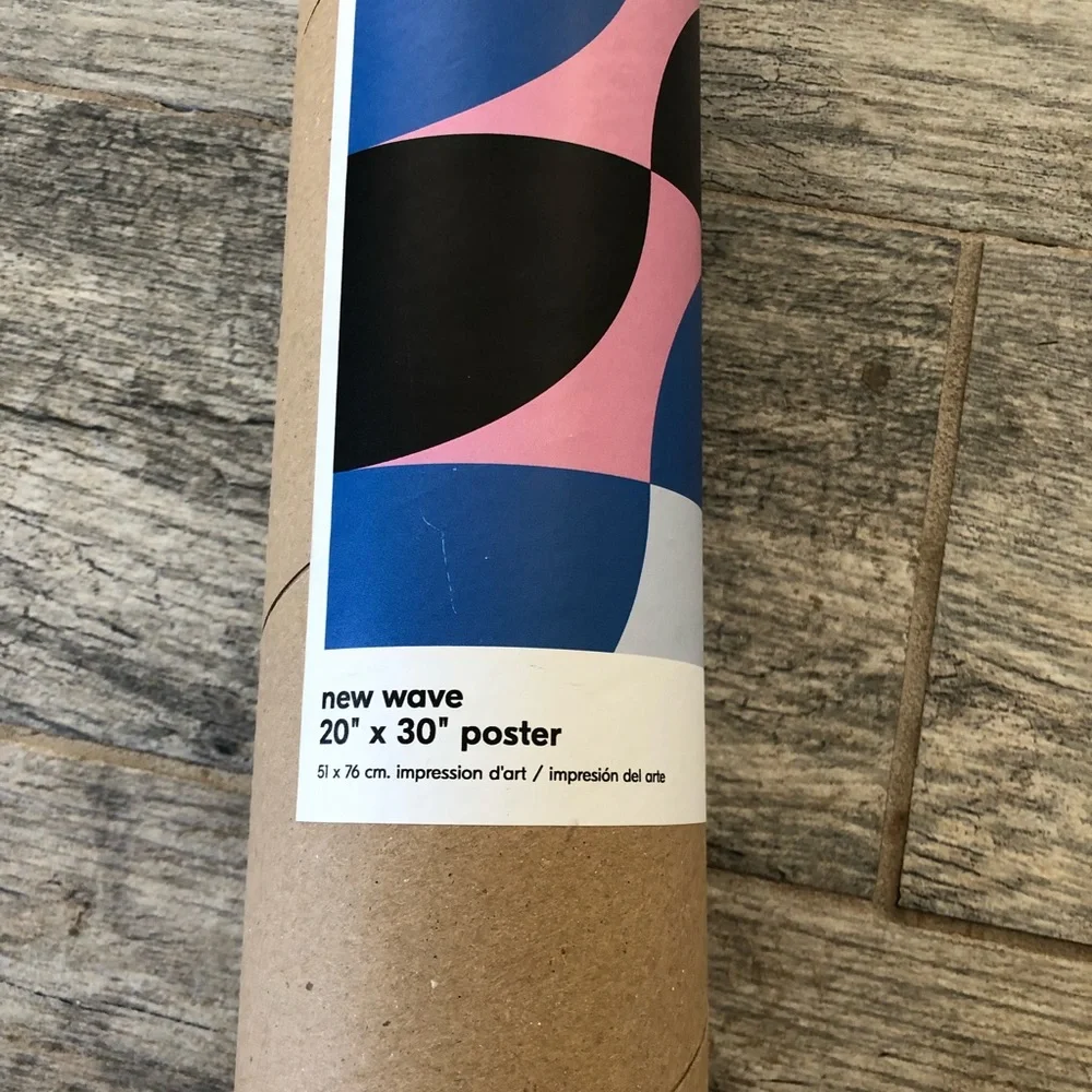 West Elm blue pink